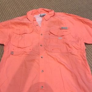 Coral Columbia PFG Fishing Shirt